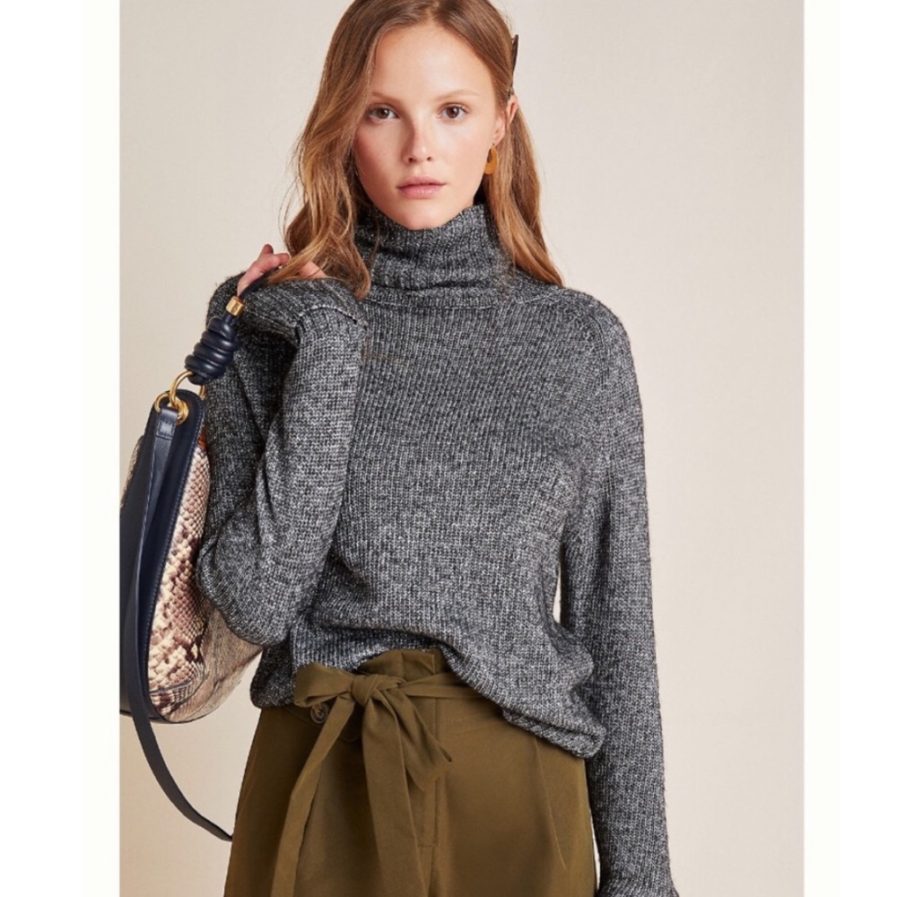 Anthropologie Coretta Shine Turtleneck Sweater
